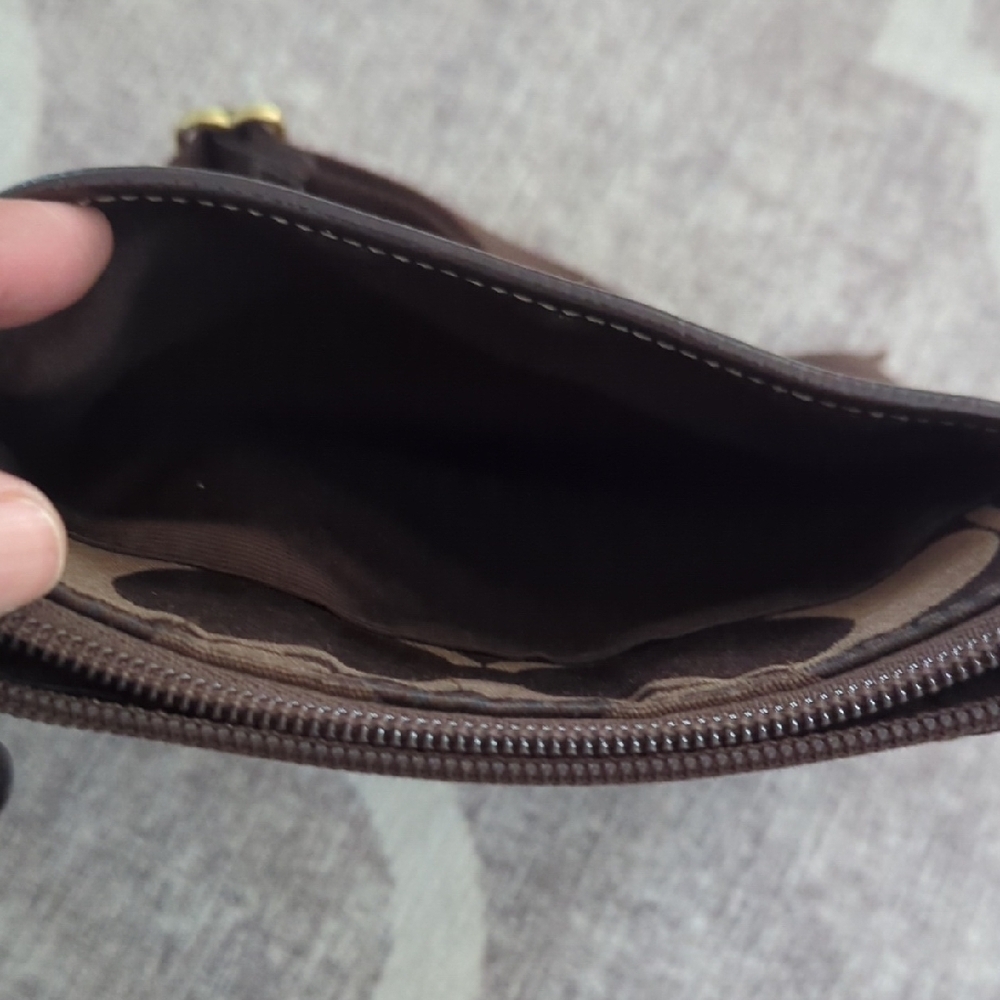 Brown Canvas Crossbody Bag Coach - Picture 5 of 7